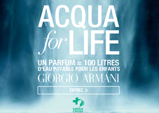  Armani борется за сохранение водных ресурсов