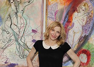  Кортни Лав: она еще и рисует