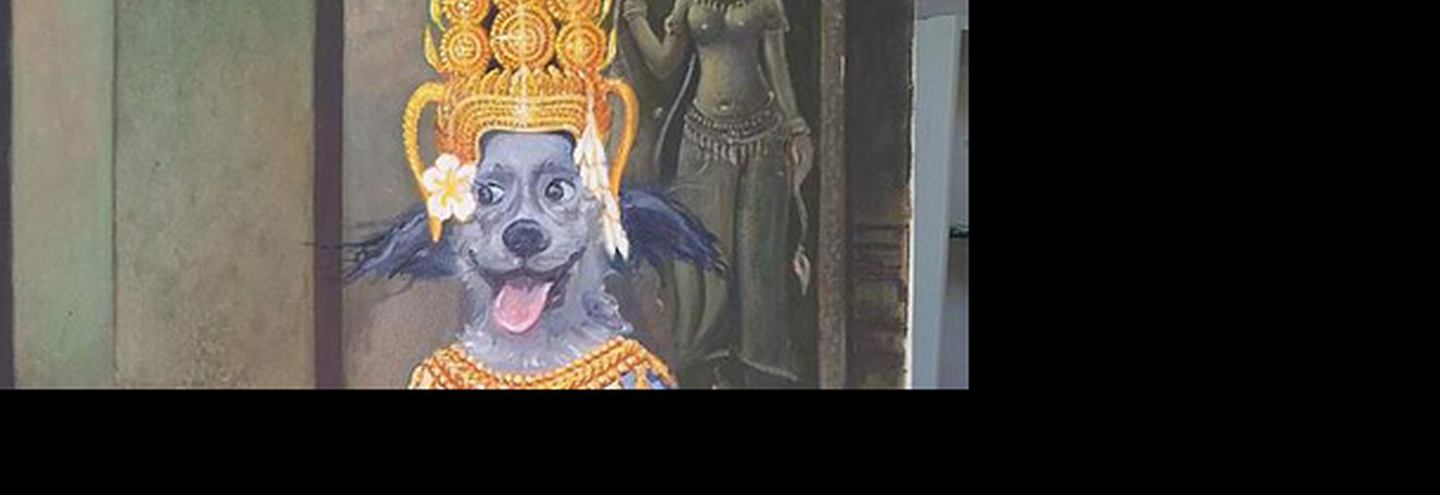 Религиозные активисты Камбоджи против российского художника