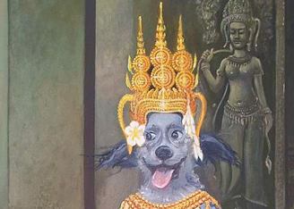 Религиозные активисты Камбоджи против российского художника