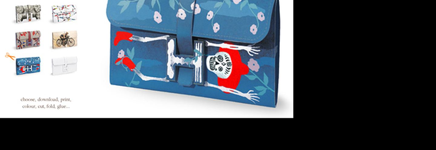 Как сделать сумочку Hermès из бумаги