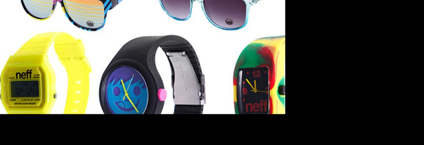 Солнцезащитные очки и наручные часы Neff