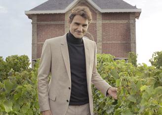  Роджер Федерер  - новое "лицо" Moët & Chandon