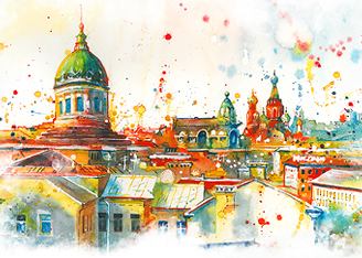 Сувениры с символикой Петербурга Клевер/Clover