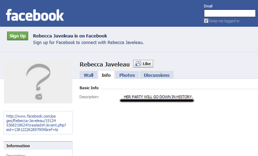 facebook.rebecca javeleau