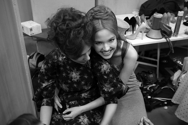 Backstage. Ulyana Sergeenko ss 2012