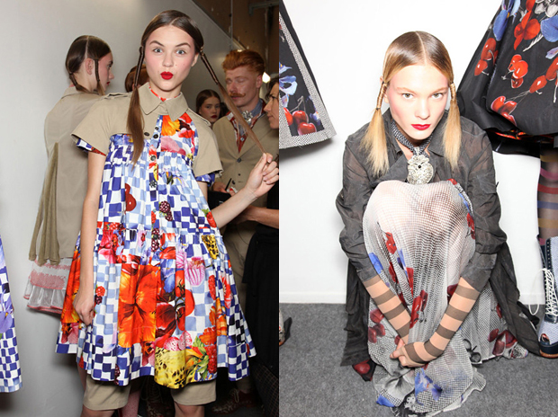 Показ Wunderkind. Модные прически весна-лето 2011. Делаем укладку