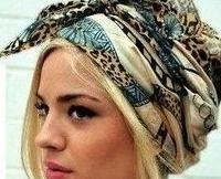 Как завязывать шарф на голове Практика: