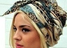 Практика: Как завязывать шарф на голове