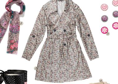  Акцент: цветочный принт.